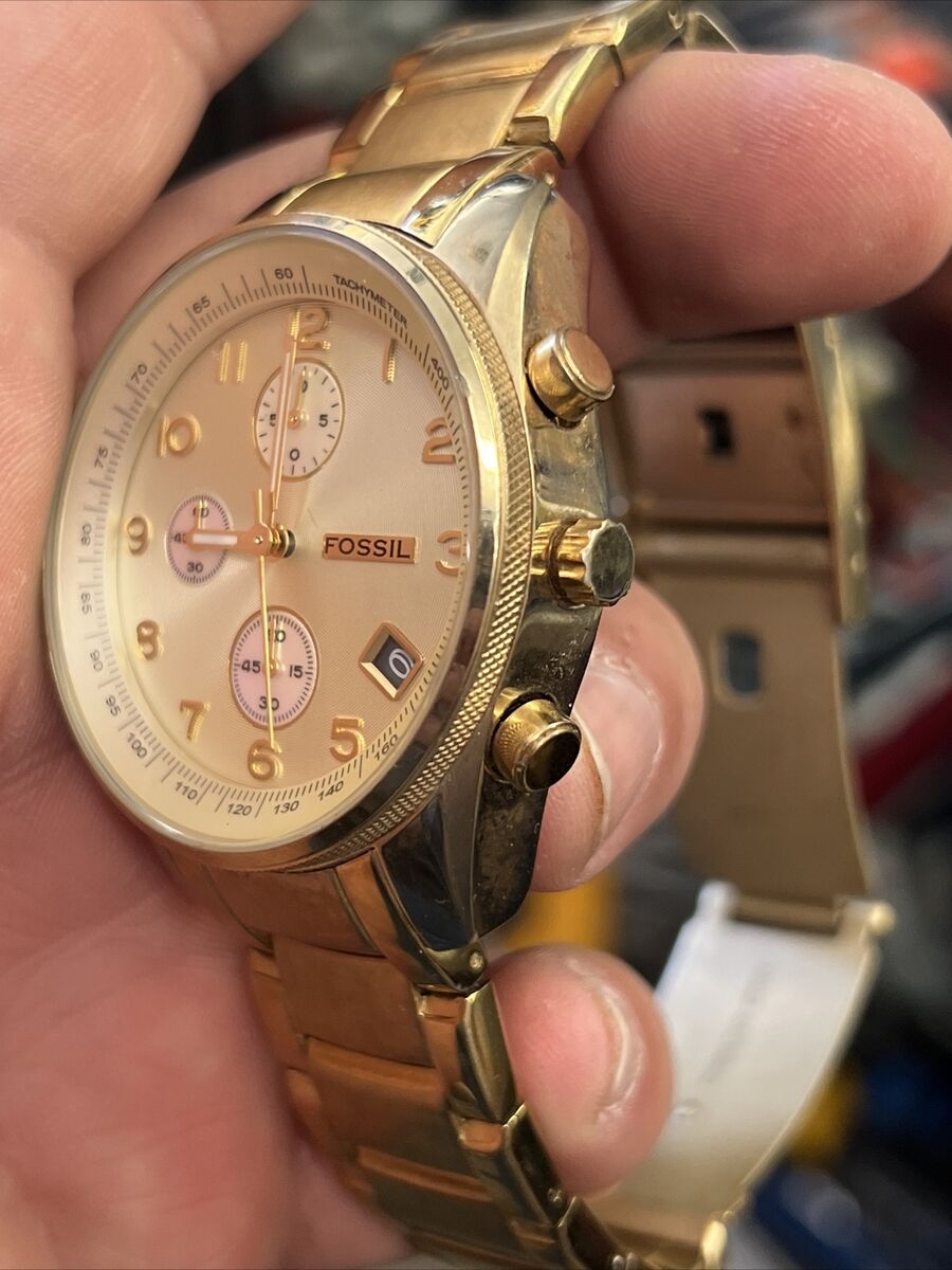 Fossil FS-4402 Women's Gold Stainless Steel Quartz Analog Fossil FS-4402 Women's Gold Stainless Steel Quartz Analog