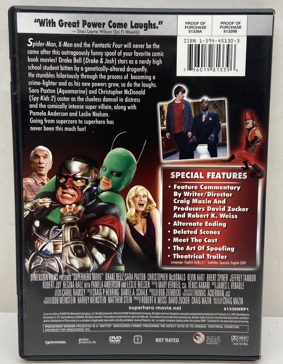 Superhero Movie (Extended Edition) DVD Craig Mazin(DIR) 2008