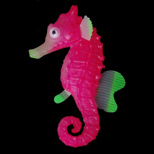 Künstliches Seepferdchen mit Glüheffekt für Aquarium-Aquarium-Ornament - Bild 6 von 12