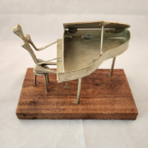 Vintage MCM Sternal Brutalist Nail Art Sculpture - Grand Piano - Made in Spain - Picture 4 of 11