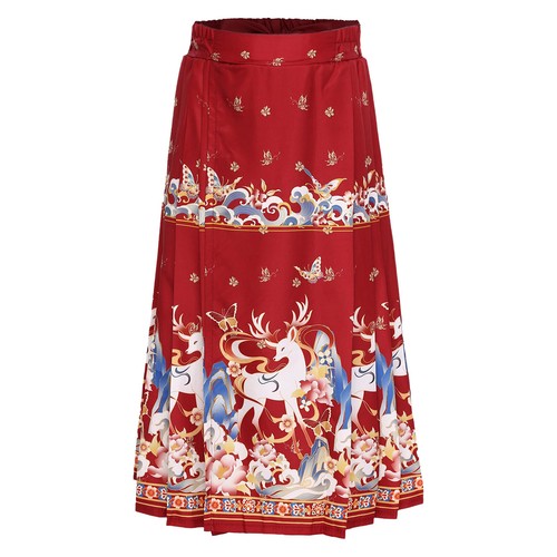 Kids Girls Hanfu Butterfly Maxi Stage Performance Skirt Daily Wear Mamianqun - Picture 28 of 36