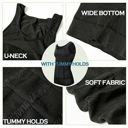 Hot Men Slimming Shirt Corsets Body Shaper Compression Vest Men's Shapewear - Picture 4 of 11
