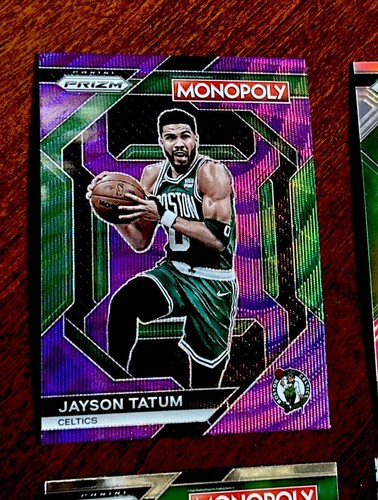 2023-24 Prizm Monopoly uomo da corsa bianco Jayson Tatum, prizm argento, viola - 4 - Foto 3 di 7
