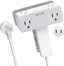 Desk Clamp Power Strip, under Desk Power Strip with 6 Outlet, 6 Feet Extension