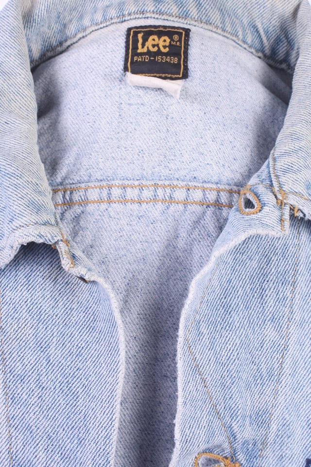 Lee джинсовой ткани водитель грузовика куртка 90-х ретро водитель грузовика светло-синий размер L-DJ1052 - Изображение 3 из 3