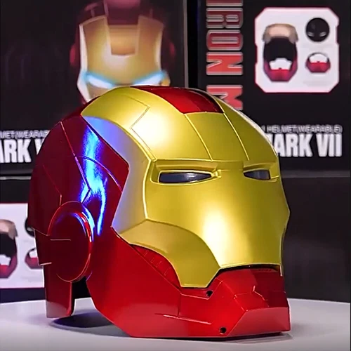 Iron Man MK5 Helmet 1:1 Wearable Voice Control IronMan LED Mask Cosplay Props - Bild 7 von 18
