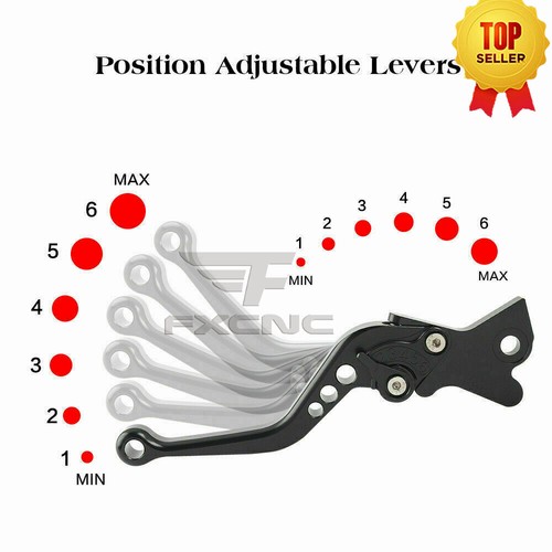 FXCNC CNC Short Clutch Brake Levers For F700GS 2013-2016 F650GS 2008-2012 Black - Picture 11 of 12