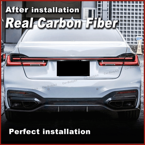 For BMW 7 Series G11 M-SPORT 2019-22 Real Carbon Fiber Rear Diffuser Bumper Lip - Bild 5 von 10