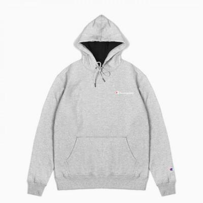 Champion Men's Powerblend Graphic Hooded Sweatshirt Oxford