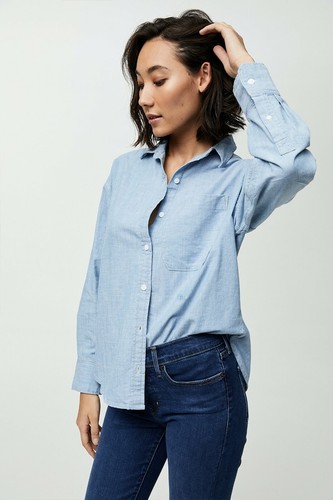 LEVI'S The Relaxed Shirt Road Runner Blue Size Small New With Tags - Picture 2 of 5