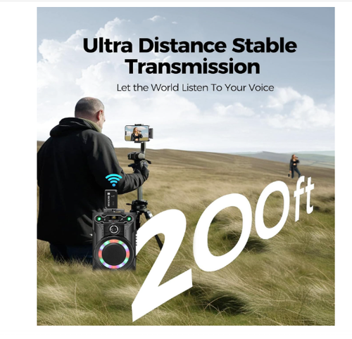 Wireless Microphones, Microphone with One-to-One Chip Connection, 40H - Picture 4 of 5