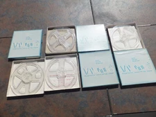 4 Empty Tape Reel to Reel Clear 1/4" x 1800 Feet 7" Take-Up Reels With Box