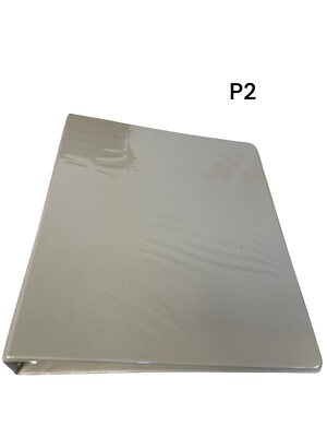 BAZIC Products 3-Ring View Binder with 2 Pockets, 1'', Gray 1Lot Comes With 12
