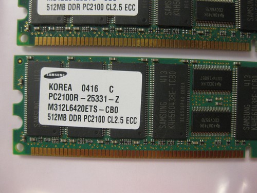 1GB Hewlett Packard 261584-041 - Hp Mem 512Mb Advanced ECC PC2100 DDR Sdram Dimm - Picture 6 of 11