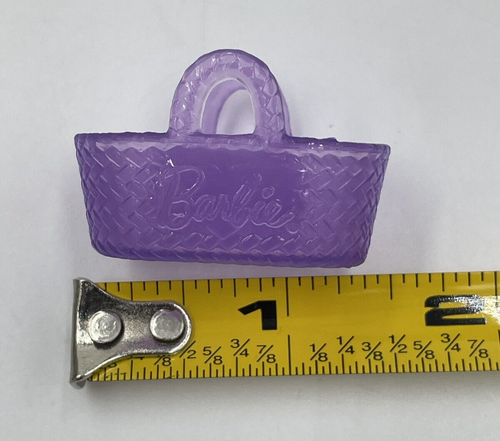 Barbie Puppenhaus Größe Korb Zubehör Lebensmittel Küche Haustier lila - Bild 7 von 7