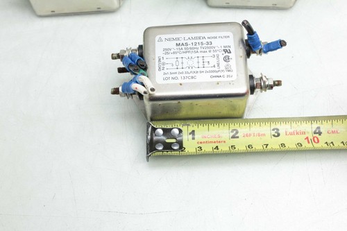 5 Stück Nemic Lambda MBS-1215-33 Geräuschfilter / 250V / 15A / TV2500V ~ 1MIN - Bild 5 von 5