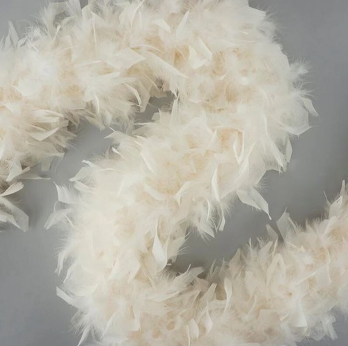 Chandelle Federboa - schwer - ca. 95 gr - elfenbein - neu - Bild 2 von 2