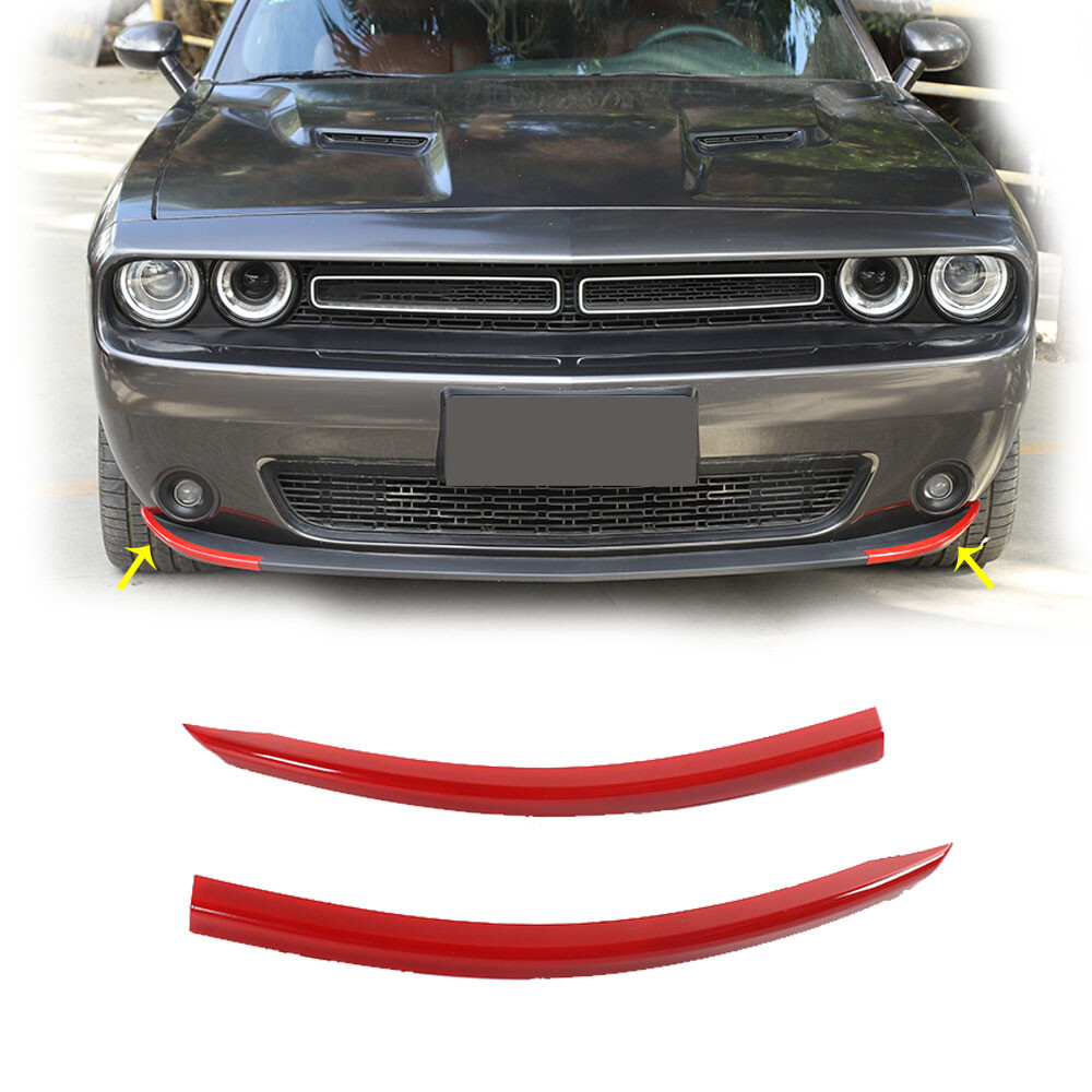 For Dodge Challenger 2015-2022 SXT Front Bumper Lip Cover Trim Frame Accessories