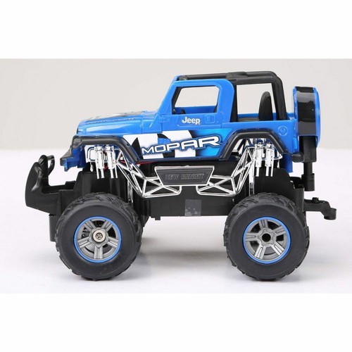 Nuova brillante R/C Motor Sport Jeep Wrangler, 1:24, piena funzione, blu (2480) - Foto 8 di 12