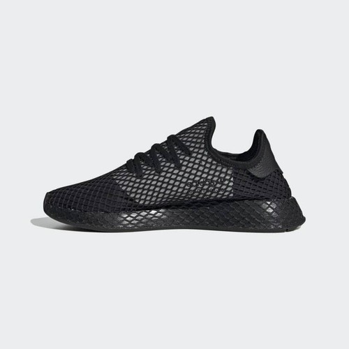 Adidas Deerupt Runner Mens Trainers UK 9.5 Core Black EG5355 BNIBWT ☮️ - Picture 3 of 13
