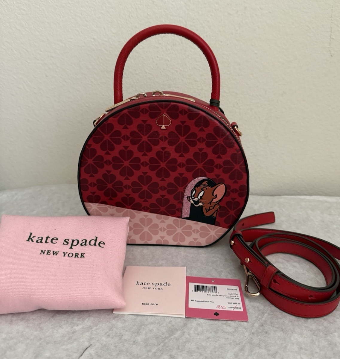 Kate Spade X Tom and Jerry Canteen Crossbody Bag -limited