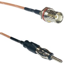 RG316 BNC FEMALE SM BULKHEAD to AM/FM MALE RF Cable Rapid-SHIP LOT