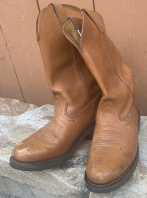 Durango Mens 12” Leather Western Boot Tan size 8D Style  display picture 3