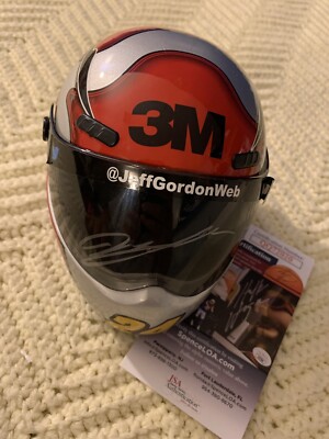 Jeff Gordon Signed Nascar 1/4 Scale Mini Helmet Auto JSA Authentication COA 