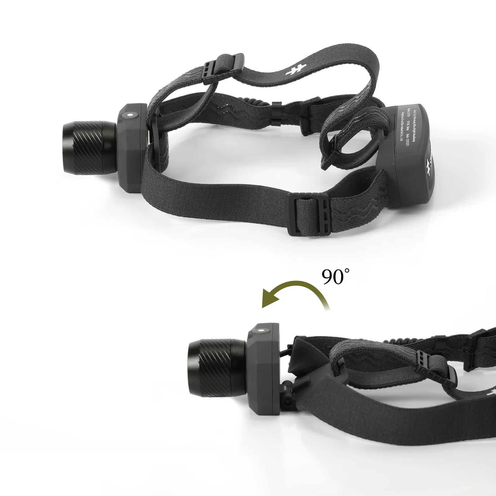 Swiss Tech Rechargeable 500 Lumens LED Headlamp, IPX4 Weatherproof, UV Blood Tra