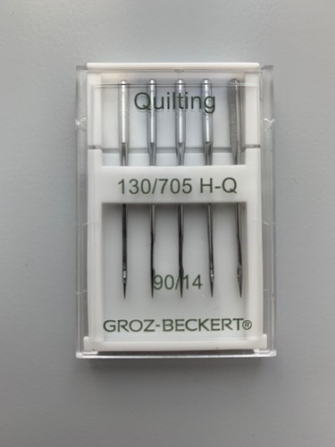 5 Sewing Machine Needles Groz Beckert 130/705 H-Q Quilting 90/14 Cotton Size 14 - Picture 3 of 3