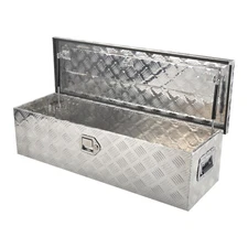39x13x10 Inch Aluminum Truck Bed Tool Box Trailer Tongue Box Pickup Storage Box