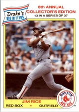 1986 Drake's #13 Jim Rice RDJ - EX