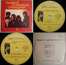 BOOKER T & THE MG's MELTING POT 1972 UNIQ CVR UNIQ ERROR MEGARARE CHILEAN PRESS!