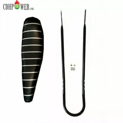 Horquilla de suspensión triple árbol para bicicleta CDH 26" roja y auriculares de 1 1/8" y asiento banana - Imagen 14 de 18