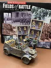 King and Country WW2 FOB020 German Army VW Kubelwagan And Officers  Boxed