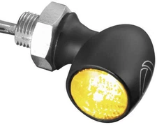 Kuryakyn Atto Front/Rear Marker Light by Kellermann - Dark Smoke Lens/Amber LED/
