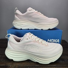 Hoka One One Bondi 8 Womens Size 10 B Running Shoes 1127952 CCPR Pink Cream