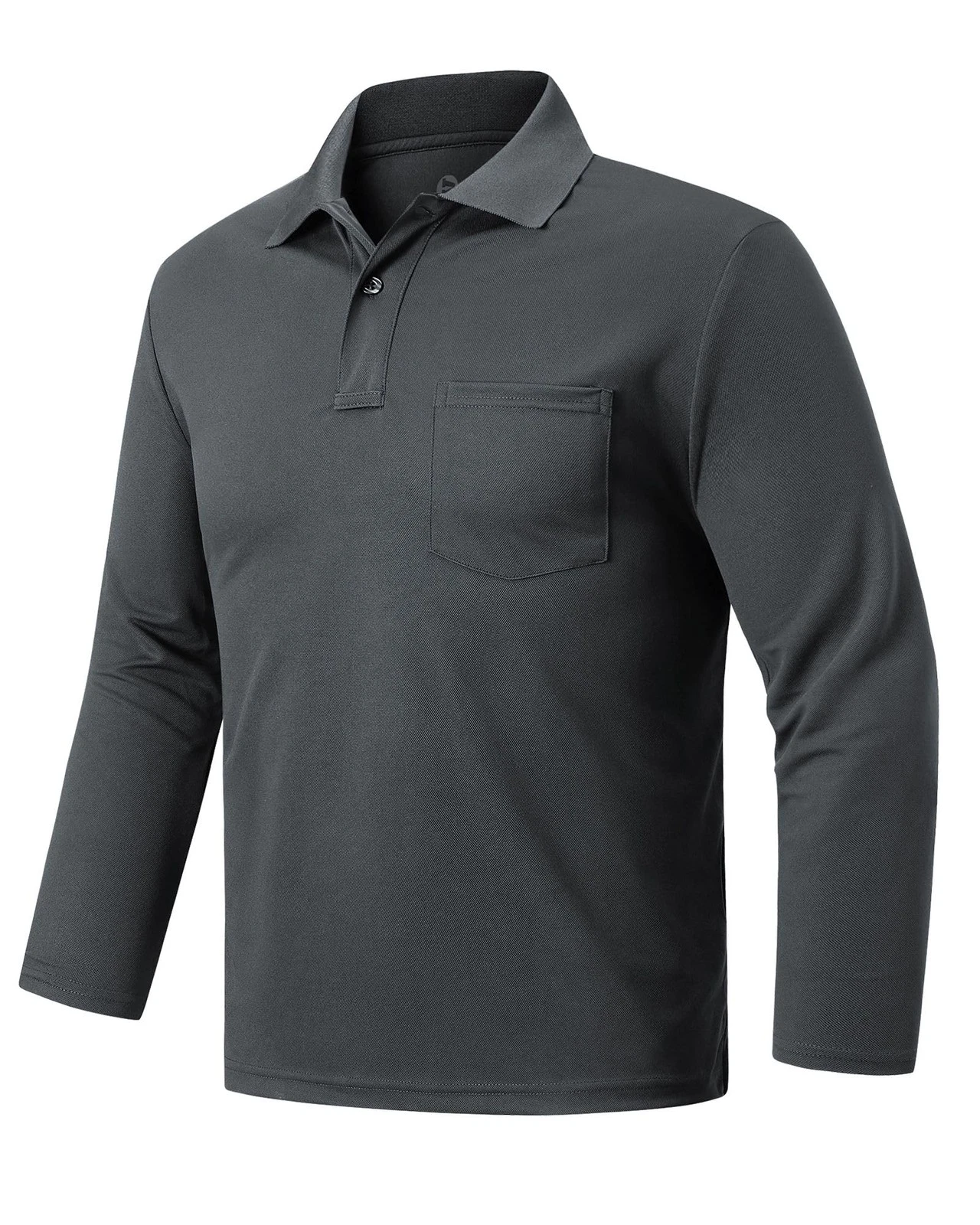 Mens Polo Shirt Long Sleeve UPF50+ Sun Protection UV Protection Polo Shirt Golf Sports T...