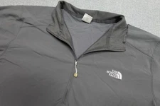Vintage The North Face Apex Pullover Mens XL Gray Half Zip Stretch Jacket Faded