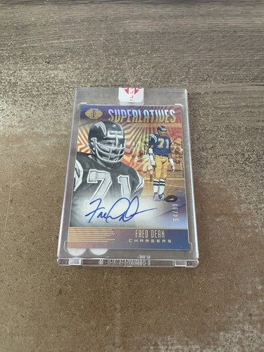FRED DEAN 2019 ILLUSIONS SUPERLATIVES ENCASED AUTOGRAPH AUTOGRAPH #’D /99