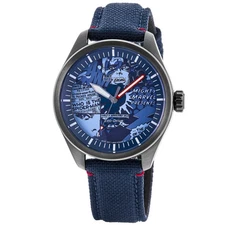 New Citizen Eco-Drive Marvel Heroes Blue Dial Fabric Men's Watch AW2037-04W