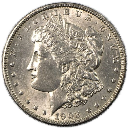 1902-P Morgan Silver Dollar BU Uncirculated Cleaned $1 Coin Philadelphia Mint
