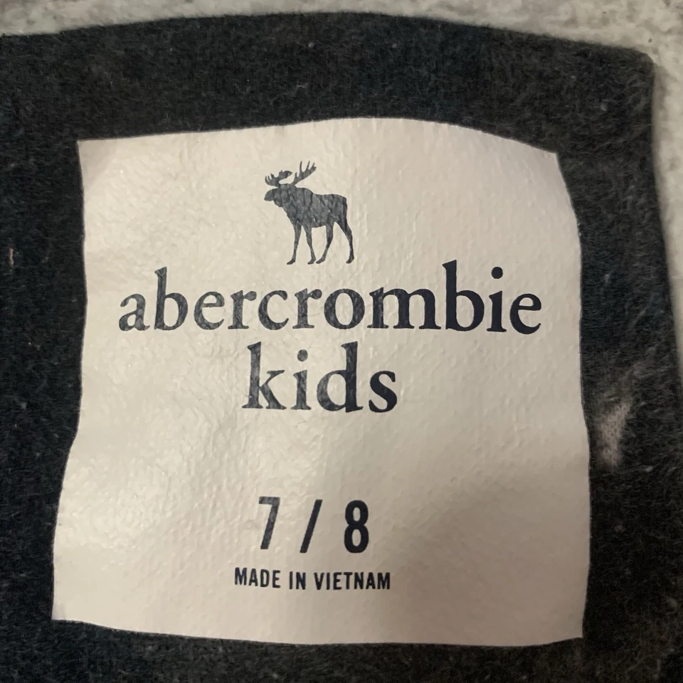 Sudadera con Capucha Abercrombie Niños Niños 7/8 Cremallera Completa Logo Negro Tie Dye Foto 4 de 4