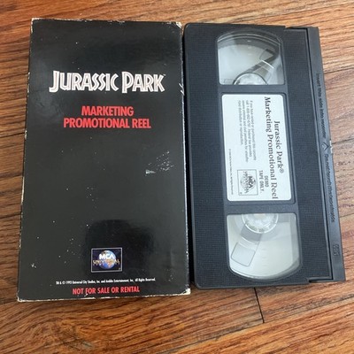 Jurassic Park VHS Marketing Promotional Reel Trailer Sealed Rare Demo Tape