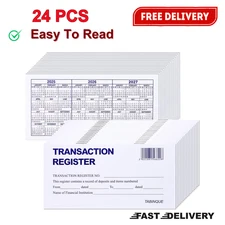 24PCS Check Registers For Personal Checkbook Easy To Read Checkbook Register 3x6