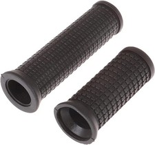 2PCS Bike Long/Short Handlebar Grips for Twising Shifter, Shockproof 1, Black