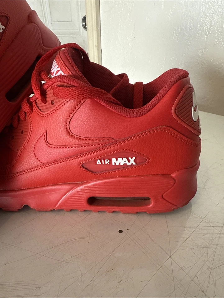 Nike Air Max 90 Essential университета красный молодежи размер 7y 833412-606 тройной красный - Изображение 3 из 4