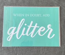 NEW “When In Doubt” Chalk Couture Chalk Transfer Stencil Size A RETIRED