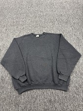 Vtg Nike Sweatshirt Men Medium Fleece Swoosh Embroidery Crewneck Made In USA 90s