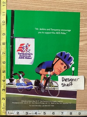 Tanqueray Gin Mr. Jenkins AIDS Ride 1996 Print Advertisement